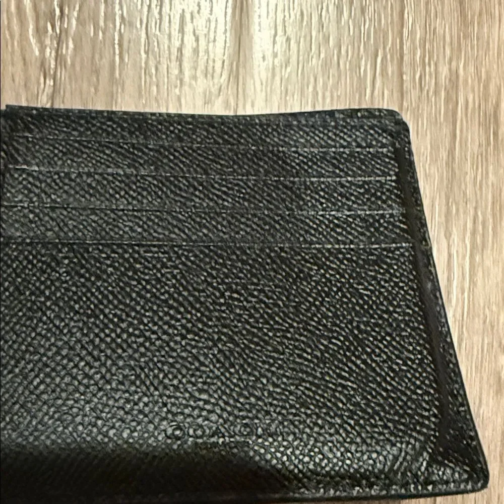 Coach Black Leather Wallet🎉Last Deal